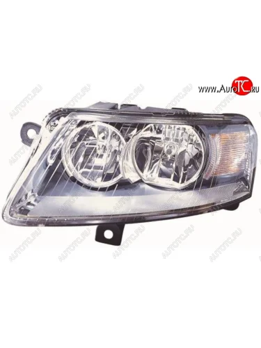 Левая фара (под корректор) DEPO Audi A6 C6 дорестайлинг, седан (2004-2008)