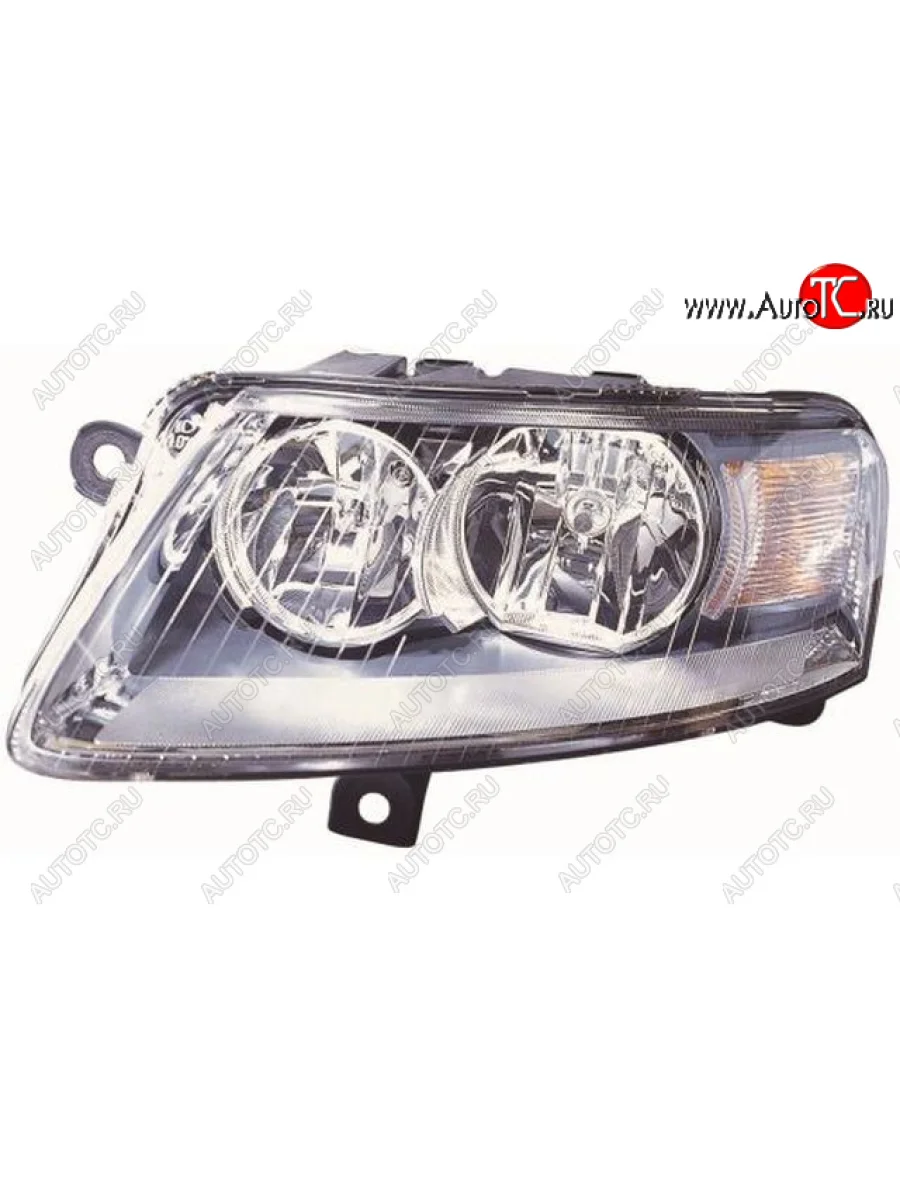 Левая фара (под корректор) DEPO Audi A6 C6 дорестайлинг, седан (2004-2008)  в Воронеже Воронежской области