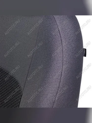 Комплект чехлов для сидений (РЗС 40/60+подлокот.+отдел.бок. 2Г Жаккард) Дублин Lord Autofashion (серый, вставка Сеул серая) Volkswagen Passat B5 седан дорестайлинг (1996-2000)