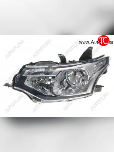 Левая фара (под корректор) DEPO Mitsubishi Outlander GF дорестайлинг (2012-2014)
