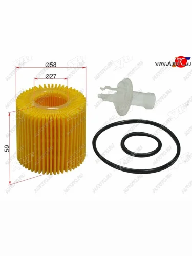 Фильтр масляный (картридж) SAT Toyota Auris E150 хэтчбэк 5 дв. дорестайлинг (2006-2010)