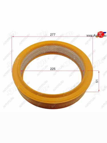 Фильтр воздушный SAT Audi 100  C3 (1982-1991), Audi 80 ( B2 купе,  B3) (1978-1991), Audi 90  B3 (1987-1991), Volkswagen Golf  2 Mk2 (1983-1992), Volkswagen Passat ( B2,  B3) (1980-1993)