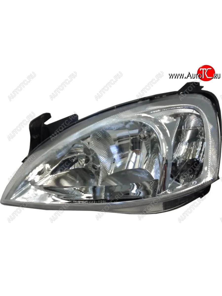 Левая фара (под корректор) DEPO Opel Corsa C (2000-2006)  с доставкой в г. Керчь