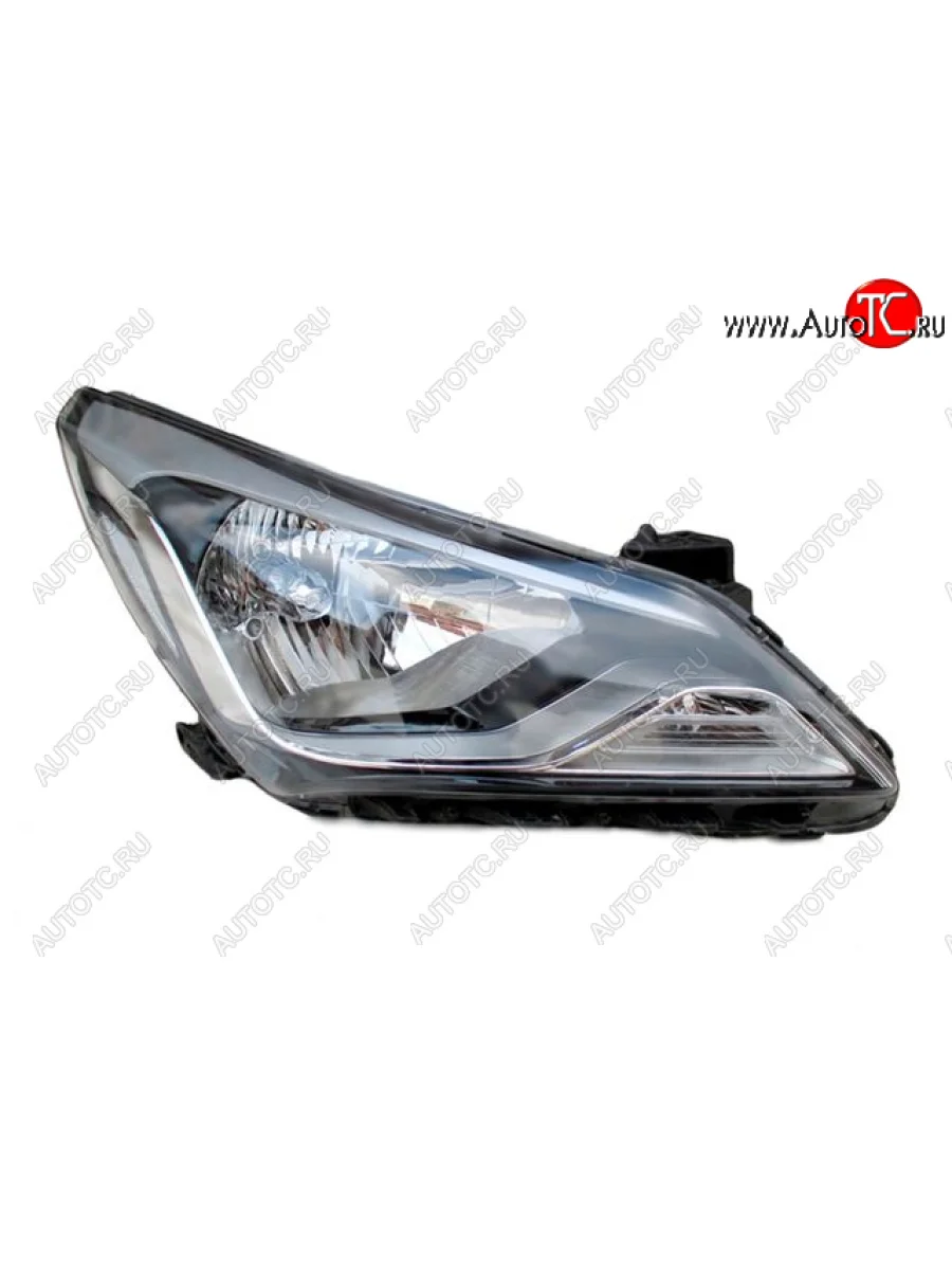 Правая фара (под корректор) DEPO Hyundai Solaris RBr седан рестайлинг (2014-2017)  в Воронеже Воронежской области