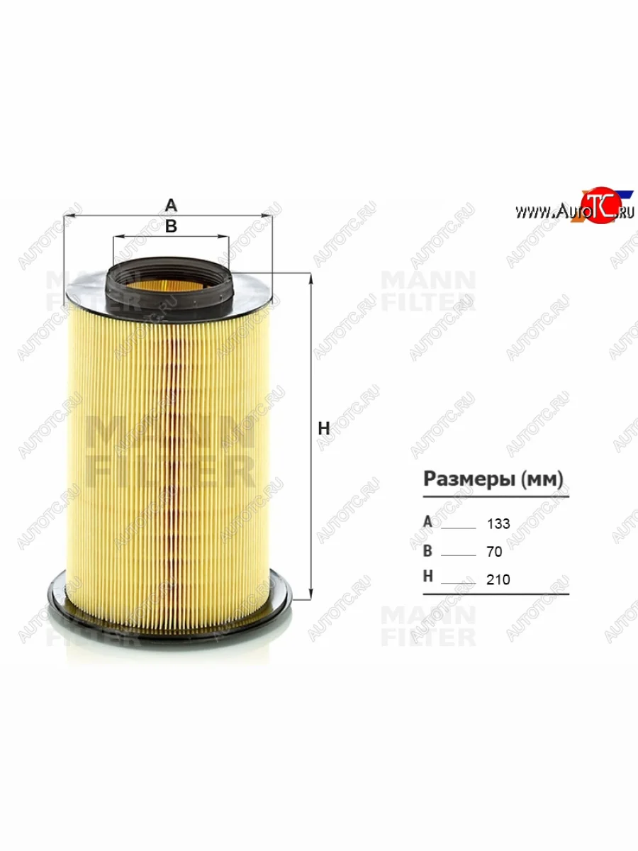 Фильтр воздушный MANN  Ford C-max (2007-2019), Ford Focus (2004-2019), Ford Kuga (2008-2025), Volvo C30 (2006-2012)  в Воронеже Воронежской области
