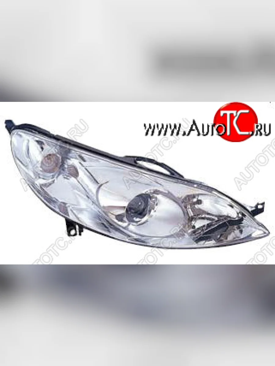 Правая фара (c электрокорректором) DEPO Peugeot 407 седан (2004-2010)  в Самаре Самарской области