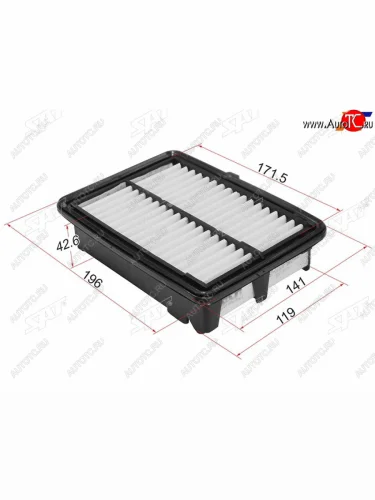 Фильтр воздушный SAT Honda Fit ( 2,  GP,GK,  3,  3 GP,GK,  4 GR) - Vezel ( RU3, RU4, RU1, RU2,  RV5, RV6, RV3, RV4)