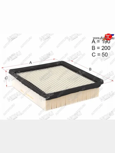 Фильтр воздушный HOSU Honda CR-V  RD1,RD2,RD3 (1995-2001)  дорестайлинг, рестайлинг