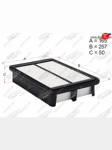 Фильтр воздушный V-1.6-2.0 HOSU Hyundai Creta  GS (2015-2021) дорестайлинг, рестайлинг