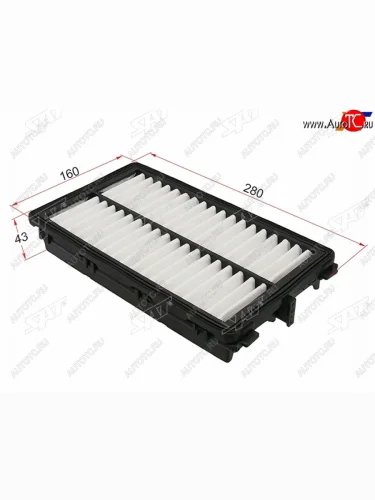 Фильтр воздушный HOSU Hyundai Santa Fe  TM (2020-2022), Hyundai Sonata  DN8 (2019-2022), KIA K5  DL (2019-2022), KIA Sorento  MQ4 (2020-2022)