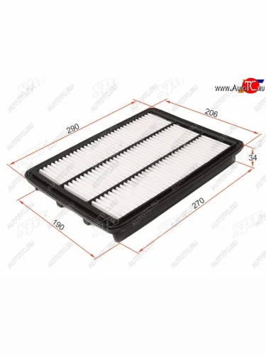 Фильтр воздушный SAT KIA Mohave ( HM,  HM2) (2008-2022) дорестайлинг, рестайлинг