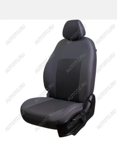 Комплект чехлов для сидений (РЗС 60/40 3Г Жаккард) Дублин Lord Autofashion (серый, вставка Сеул серая) Mitsubishi ASX дорестайлинг (2010-2012)