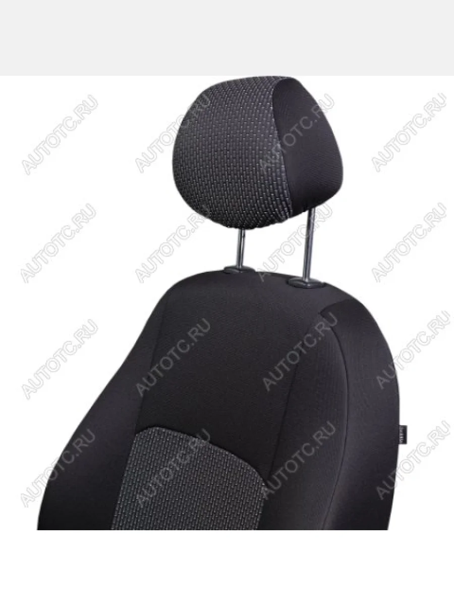 Комплект чехлов для сидений (РЗС 60/40 2П Жаккард) Дублин Lord Autofashion Geely MK (2006-2015) (черный, вставка Сеул серая)  в Керчи Республика Крым