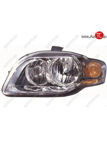 Левая фара (c электрокорректором) DEPO Audi A4 B7 седан (2004-2008)
