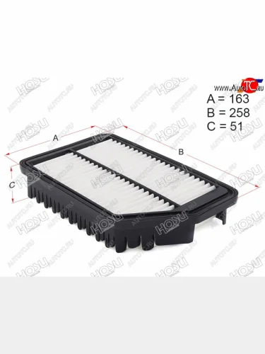 Фильтр воздушный HOSU Hyundai IX35 ( LM,  NU) (2009-2025), KIA Sportage ( 3 SL,  4 QL,  5 NQ5) (2010-2025)