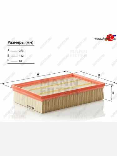 Фильтр воздушный MANN Land Rover Freelander  L359 (2006-2012) дорестайлинг, 1-ый рестайлинг