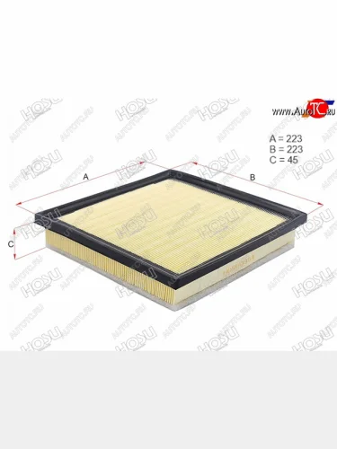 Фильтр воздушный HOSU Lexus RX350 ( XU30,  AL10,  AL20) (2003-2019), Lexus RX450H  AL10 (2009-2012), Toyota Highlander ( XU40,  XU50,  XU70) (2010-2025)