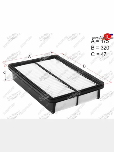 Фильтр воздушный HOSU Mazda 6 ( GG,  GG, GY,  GH,  GJ) - 626 ( GF,  GF,FW)