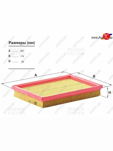 Фильтр воздушный MANN Nissan Juke ( 1 YF15,  2 F16) - X-trail  2 T31
