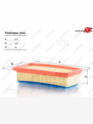 Фильтр воздушный MANN Renault Duster ( HS,  HM) - Sandero ( 1,  2)