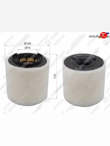 Фильтр воздушный KOLBENSCHMIDT Audi A1 ( 8X1 хэтчбэк 3 дв.,  8XA хэтчбэк 5 дв.,  GB хэтчбэк 5 дв.) (2010-2025), Skoda Fabia  Mk2 (2010-2014), Skoda Rapid ( NH3,  NH1,  MK2) (2012-2024)