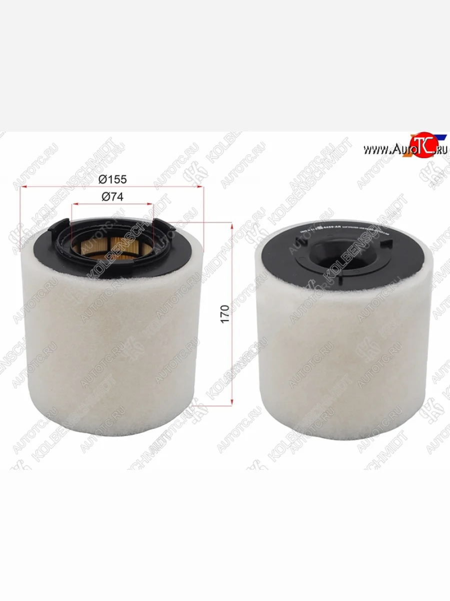 Фильтр воздушный KOLBENSCHMIDT  Audi A1 (2010-2025), Skoda Fabia (2010-2014), Skoda Rapid (2012-2024)  в Воронеже Воронежской области