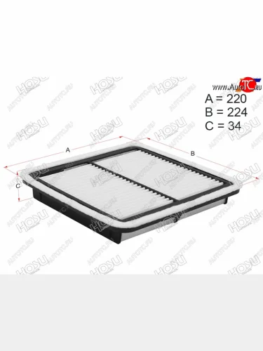 Фильтр воздушный HOSU Subaru Forester ( SH,  SJ,  SK/S14) (2008-2022) дорестайлинг, рестайлинг