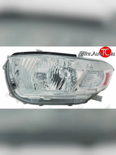 Левая фара (c электрокорректором) DEPO Toyota Highlander XU40 дорестайлинг (2007-2010)