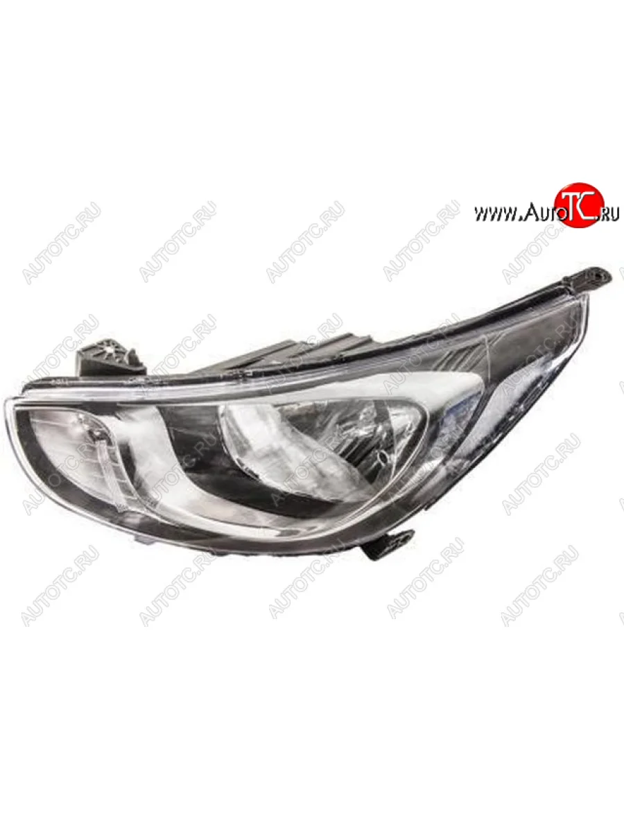 Левая фара (c электрокорректором) DEPO Hyundai Solaris RBr седан дорестайлинг (2010-2014)  в Самаре Самарской области