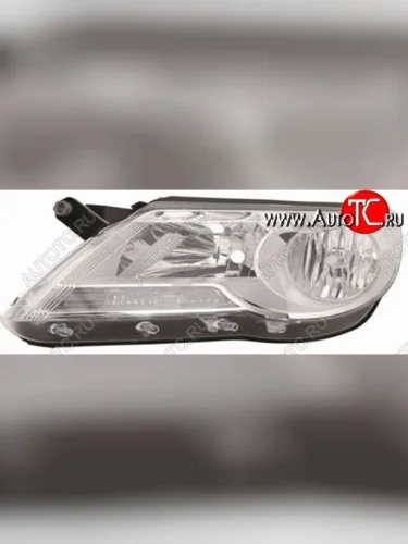 Левая фара (c электрокорректором) DEPO Volkswagen Tiguan NF дорестайлинг (2006-2011)