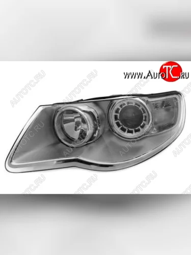 Левая фара (c электрокорректором) DEPO Volkswagen Touareg 1 GP рестайлинг (2006-2010)