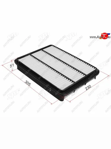 Фильтр воздушный SAT Toyota Land Cruiser  200 (2007-2021) дорестайлинг, 1-ый рестайлинг, 2-ой рестайлинг