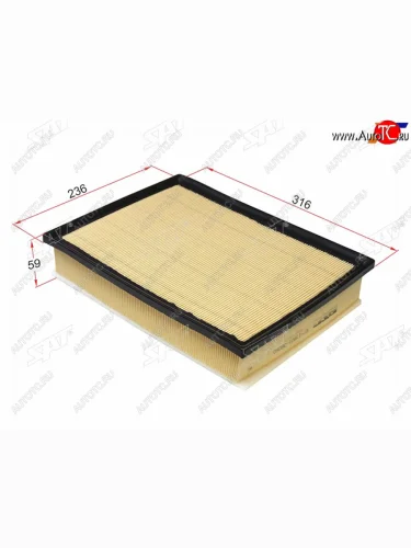 Фильтр воздушный SAT Lexus GX460  J150 (2009-2022), Toyota Land Cruiser Prado  J150 (2009-2025)