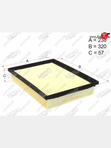 Фильтр воздушный HOSU Lexus GX460  J150 (2009-2022), Toyota Land Cruiser Prado  J150 (2009-2025)