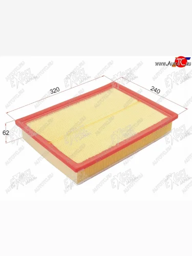 Фильтр воздушный EXCEL JAPAN Lexus GX460  J150 (2009-2022), Toyota Land Cruiser Prado  J150 (2009-2025)