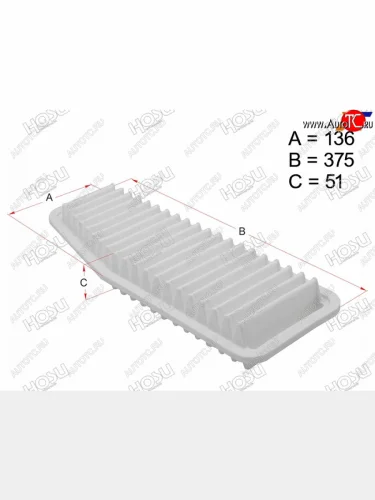 Фильтр воздушный HOSU Toyota Alphard  H10 - RAV4 ( CA20,  XA30)