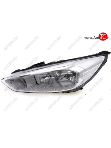 Левая фара (c электрокорректором) DEPO Ford Focus 3 седан рестайлинг (2014-2019)