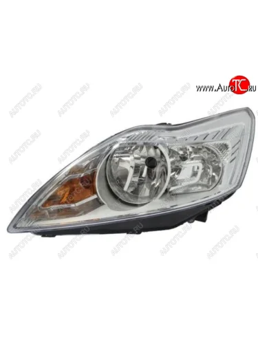 Левая фара (c электрокорректором) DEPO Ford Focus 2 седан рестайлинг (2007-2011)