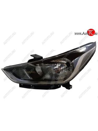 Левая фара (c электрокорректором) BODYPARTS Hyundai Solaris HCR седан дорестайлинг (2017-2020)