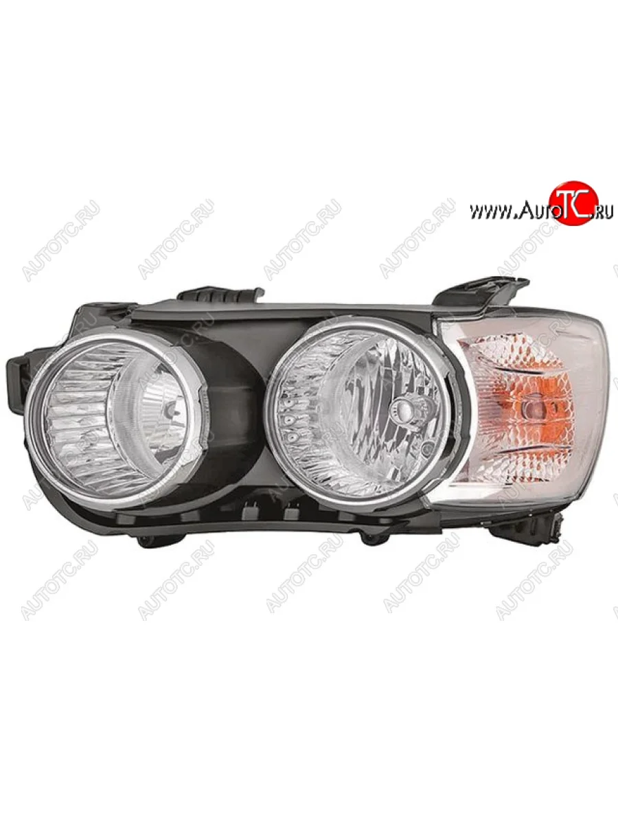 Левая фара (c электрокорректором) DEPO Chevrolet Aveo T300 седан (2011-2015)  в Керчи Республика Крым