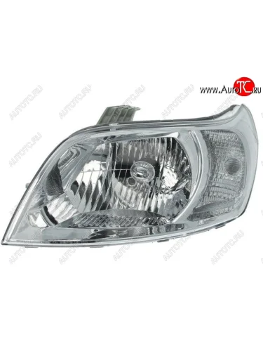Левая фара (c электрокорректором) DEPO Chevrolet Aveo T250 седан рестайлинг (2006-2011)