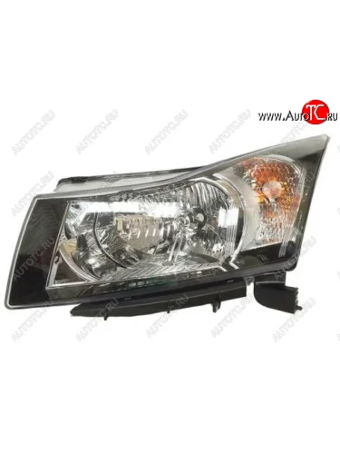 Левая фара (c электрокорректором) DEPO Chevrolet Cruze J300 седан дорестайлинг (2009-2012)