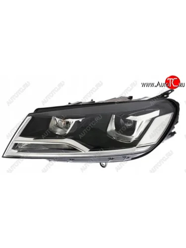Левая фара (c электрокорректором) DEPO (ксенон) Volkswagen Touareg 2 NF рестайлинг (2014-2018)