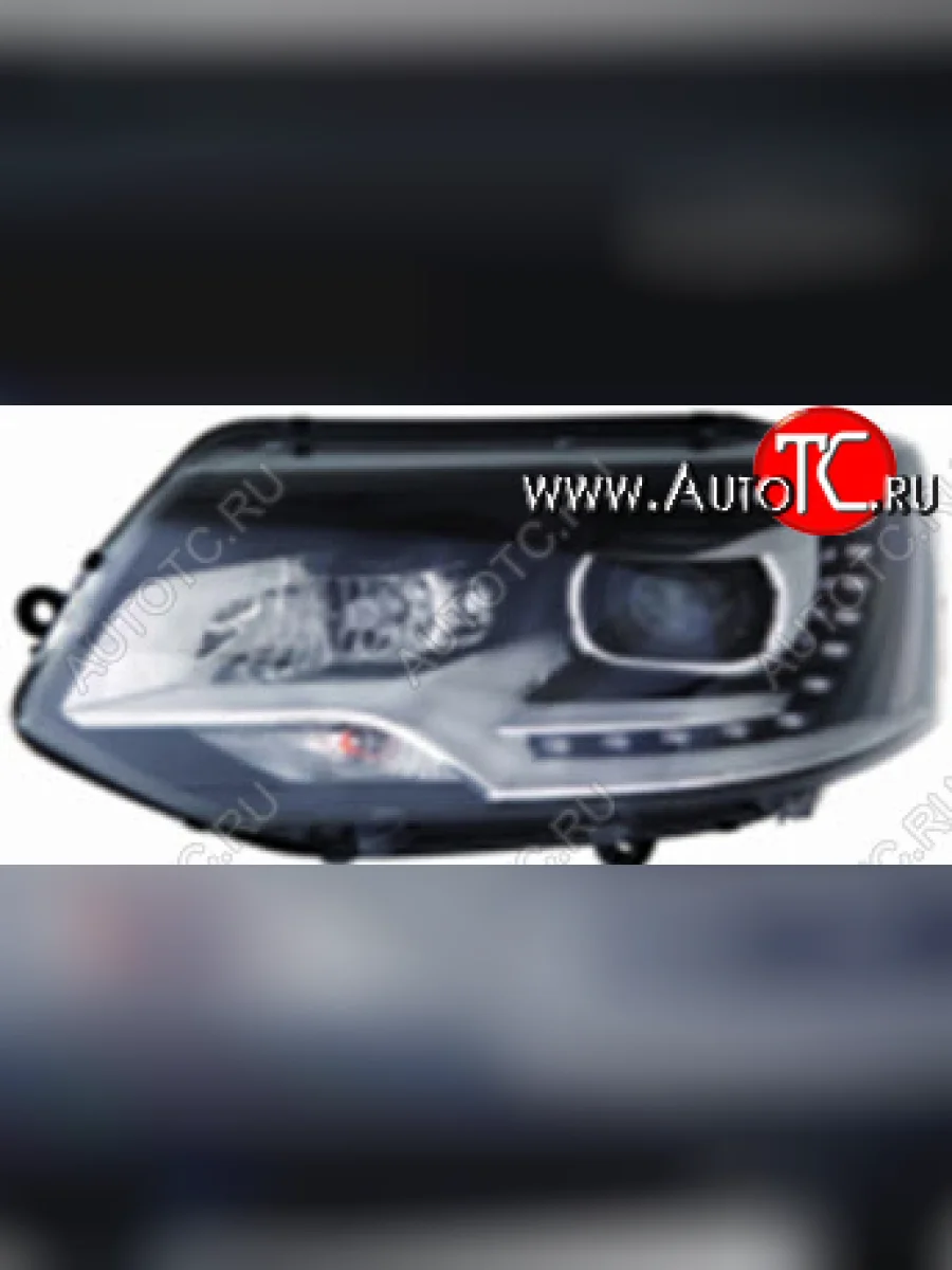 Левая фара (c электрокорректором) DEPO Volkswagen Transporter T5 рестайлинг (2009-2015) (ксенон)  в Самаре Самарской области