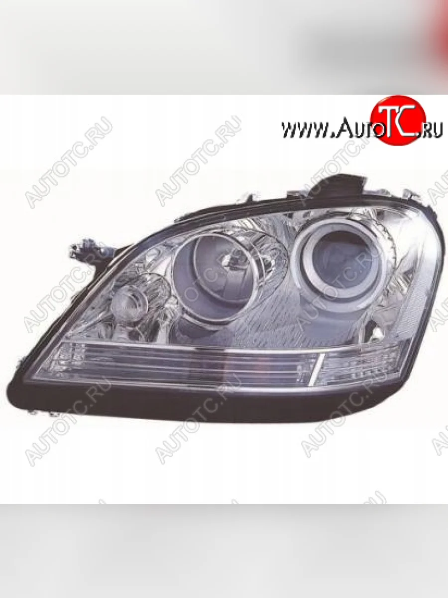 Левая фара (c электрокорректором) DEPO Mercedes-Benz ML class W164 дорестайлинг (2005-2008) (линзован)  в Керчи Республика Крым