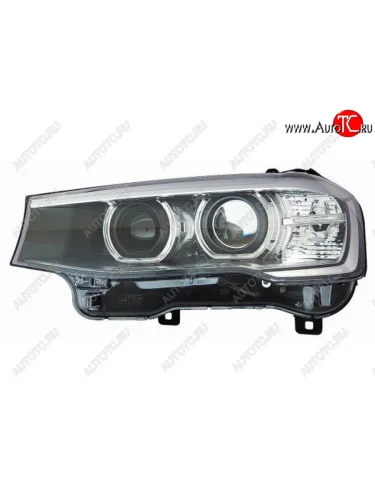 Левая фара (c электрокорректором) DEPO (ксенон) BMW X3 F25 рестайлинг (2014-2017)
