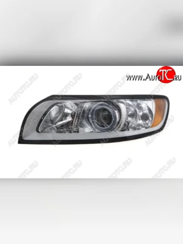 Левая фара (c электрокорректором) DEPO Volvo S40 MS седан рестайлинг (2007-2012)