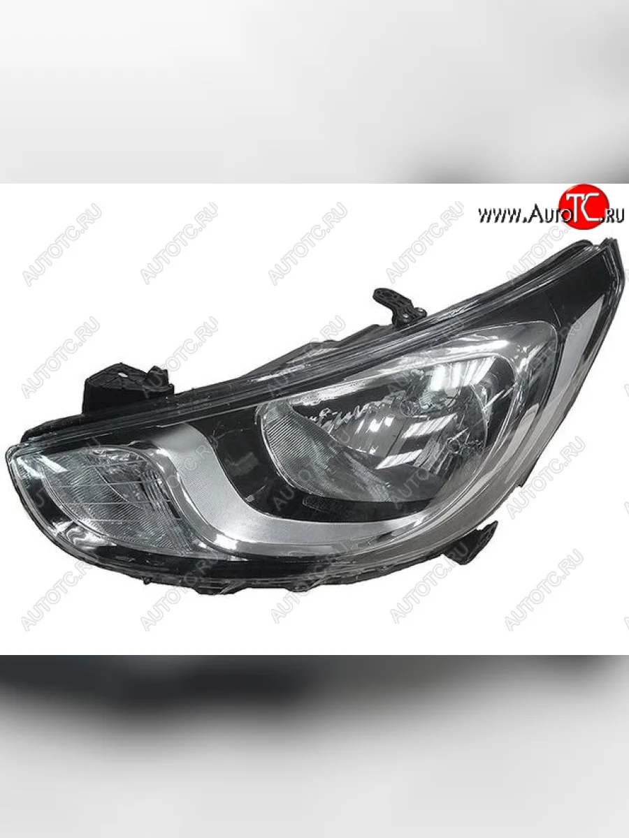 Левая фара (c электрокорректором) CHINA Hyundai Solaris RBr седан дорестайлинг (2010-2014)  в Перми Пермском крае