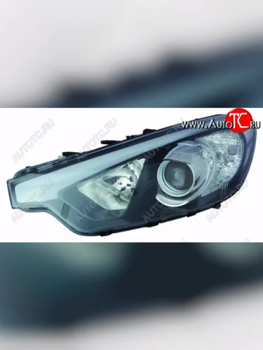 Левая фара (c электрокорректором) DEPO (линзован) KIA Cerato 3 YD дорестайлинг седан (2013-2016)