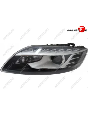 Правая фара (c электрокорректором) DEPO (ксенон) Audi Q7 4L рестайлинг (2009-2015)